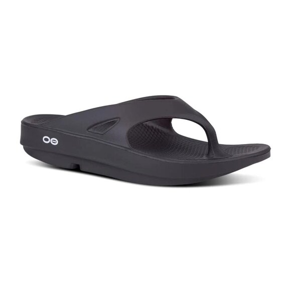 OOFOS Shoes - Oofos Women's Black Ooriginal Comfort Slip-On Thong Sandal Size US 8